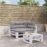 Pallet Cushions 3 pcs Grey Fabric