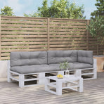 Pallet Cushions 5 pcs Grey Fabric