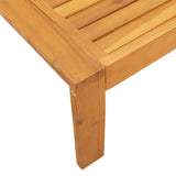3 Piece Garden Sofa Set with Cushions Solid Wood Acacia - 45-Degree Angle