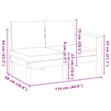 4 Piece Garden Sofa Set with Cushions Solid Wood Acacia
