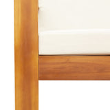 6 Piece Garden Sofa Set with Cushions Solid Wood Acacia - Low Angle