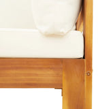 6 Piece Garden Sofa Set with Cushions Solid Wood Acacia - Low Angle