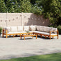 6 Piece Garden Sofa Set with Cushions Solid Wood Acacia