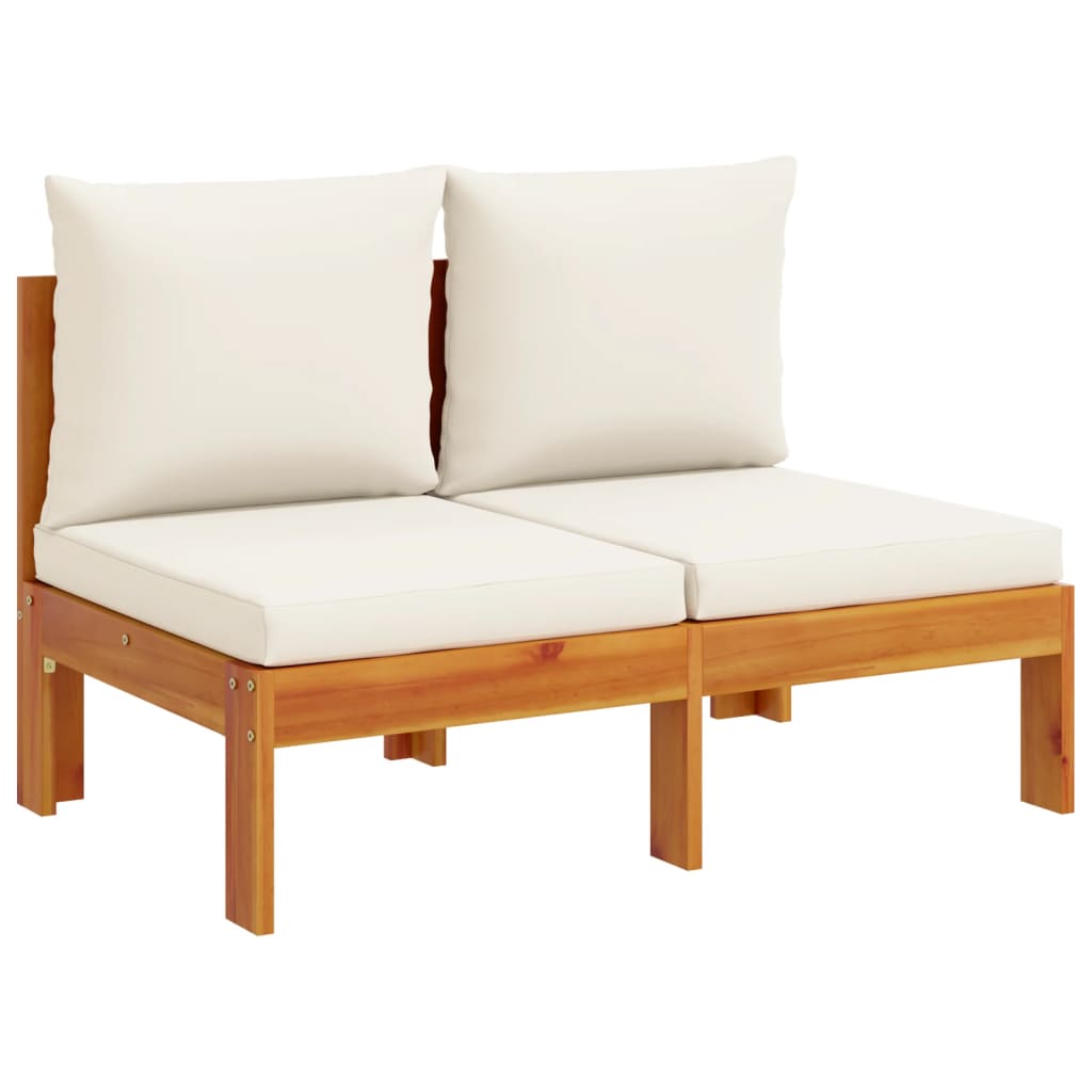 9 Piece Garden Sofa Set with Cushions Solid Wood Acacia