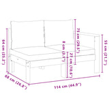 4 Piece Garden Sofa Set with Cushions Solid Wood Acacia