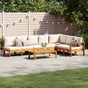 5 Piece Garden Sofa Set with Cushions Solid Wood Acacia