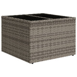 8 Piece Garden Sofa Set with Cushions Grey Poly Rattan - Top-Down View