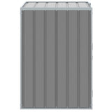 Wheelie Bin Storage for Single Bin Grey 72x81x115 cm Steel
