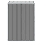 Wheelie Bin Storage for Single Bin Grey 72x81x115 cm Steel