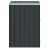Wheelie Bin Storage for Single Bin Anthracite 72x81x115 cm Steel
