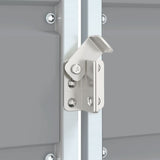 Wheelie Bin Storage for Triple Bins Grey 216x81x115 cm Steel - Extra Image