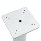 In-Ground Parasol Base Silver 16x16x39.5 cm Steel - 45-Degree Angle