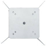 In-Ground Parasol Base Silver 27.5x27.5x45 cm Steel - Top-Down View