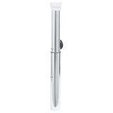 In-Ground Parasol Base for 40-50 mm Pole Silver Aluminum - Front View