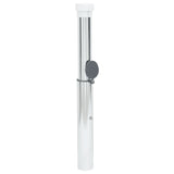 In-Ground Parasol Base for 40-50 mm Pole Silver Aluminum - Top-Down View