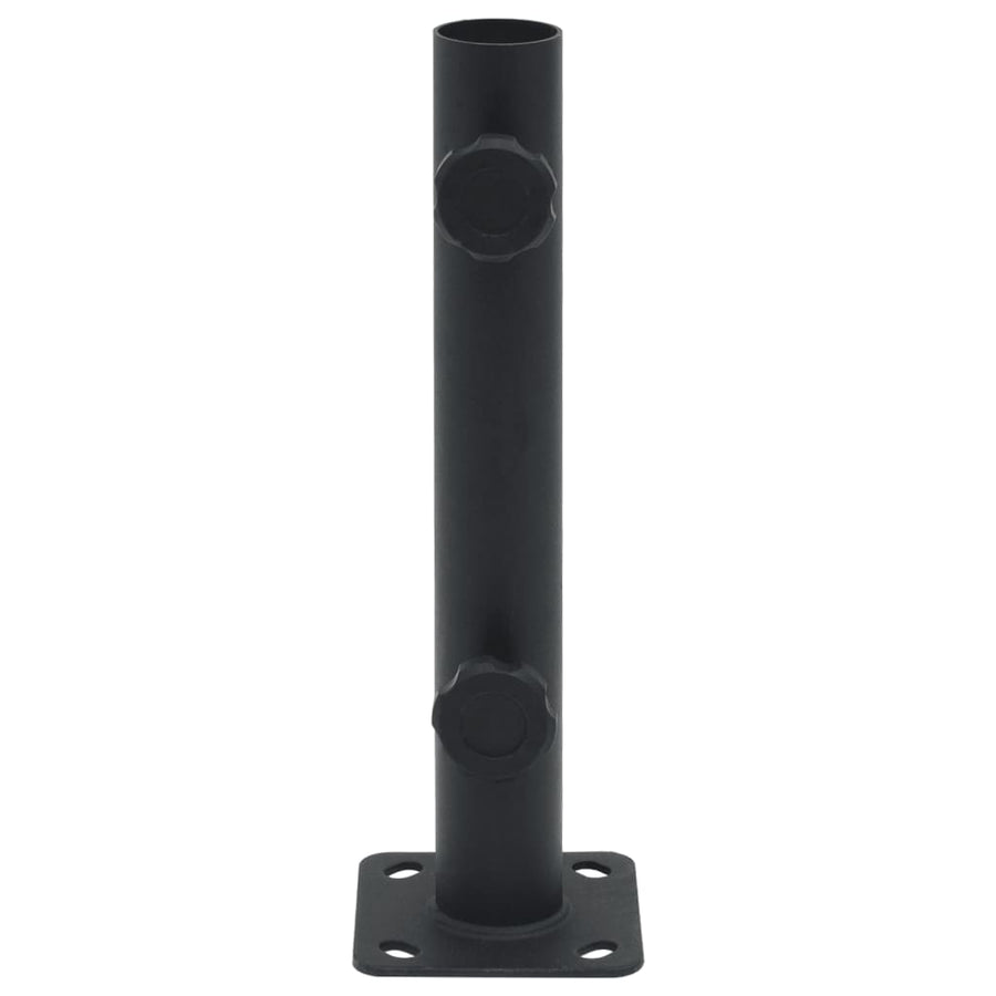 Parasol Base for Ø32/34/38 mm Pole Matt Black Steel