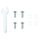 Parasol Base for Ø38/48 mm Pole Matt Black Steel - Rear View