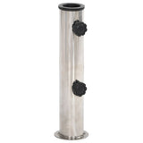 Parasol Base for ?8/48 mm Pole Silver Stainless Steel