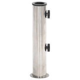 Parasol Base for ?8/48 mm Pole Silver Stainless Steel
