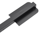 Parasol Base Foldable for Ø38/48 mm Pole Glossy Black Steel - 45-Degree Angle