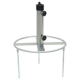 Parasol Base with Ground Spikes for ?8/48 mm Silver Steel