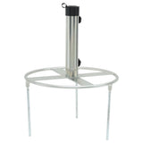 Parasol Base with Ground Spikes for ?8/48 mm Silver Steel
