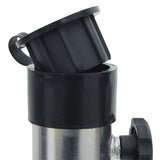 Parasol Base with Ground Spikes for Ø38/48 mm Silver Steel - Top-Down View