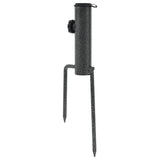 Parasol Stands with Spikes 2 pcs 9x35 cm Galvanised Steel - Top-Down View
