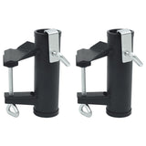 Umbrella Clamps for Balcony 2 pcs 25-38 mm Steel