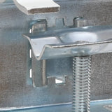 Umbrella Clamps for Balcony 2 pcs 32 mm Galvanised Steel - Front View