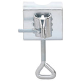 Umbrella Clamps for Balcony 2 pcs 32 mm Galvanised Steel - Side View
