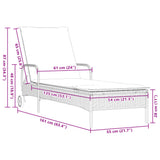Sun Loungers with Cushions 2 pcs Grey Poly Rattan