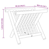 Magazine Rack 42x30.5x34.5 cm Bamboo