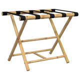 Folding Luggage Rack 62x42x50.5 cm Bamboo - Front View