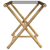 Folding Luggage Rack 62x42x50.5 cm Bamboo - 45-Degree Angle