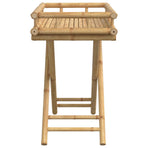 Folding Tray Table 60x40x68 cm Bamboo