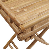 Folding Tray Table 60x40x68 cm Bamboo - Extra Image