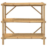 3-Layer Shelf 100x40x90 cm Bamboo