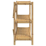 3-Layer Shelf 100x40x90 cm Bamboo - 45-Degree Angle
