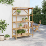 5-Layer Shelf 100x40x150 cm Bamboo - Side View