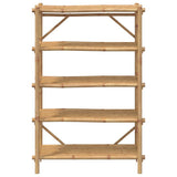 5-Layer Shelf 100x40x150 cm Bamboo - Top-Down View
