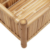 Planter 100x30x25 cm Bamboo - Close-Up Angle