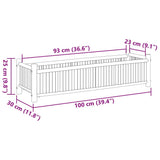 Planter 100x30x25 cm Bamboo