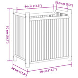 Planter 50x30x50 cm Bamboo