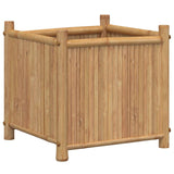 Planter 40x40x40 cm Bamboo - Rear View