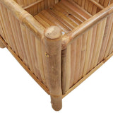 Planter 40x40x40 cm Bamboo - Close-Up Angle