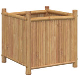 Planter 50x50x50 cm Bamboo - Rear View