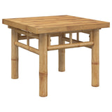 Coffee Table 45x45x35 cm Bamboo - Front View