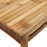 Coffee Table 45x45x35 cm Bamboo - Close-Up Angle