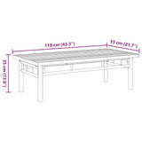 Coffee Table 110x55x35 cm Bamboo